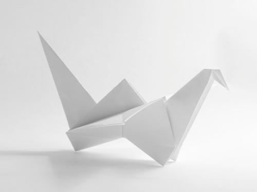 photo of origami bird